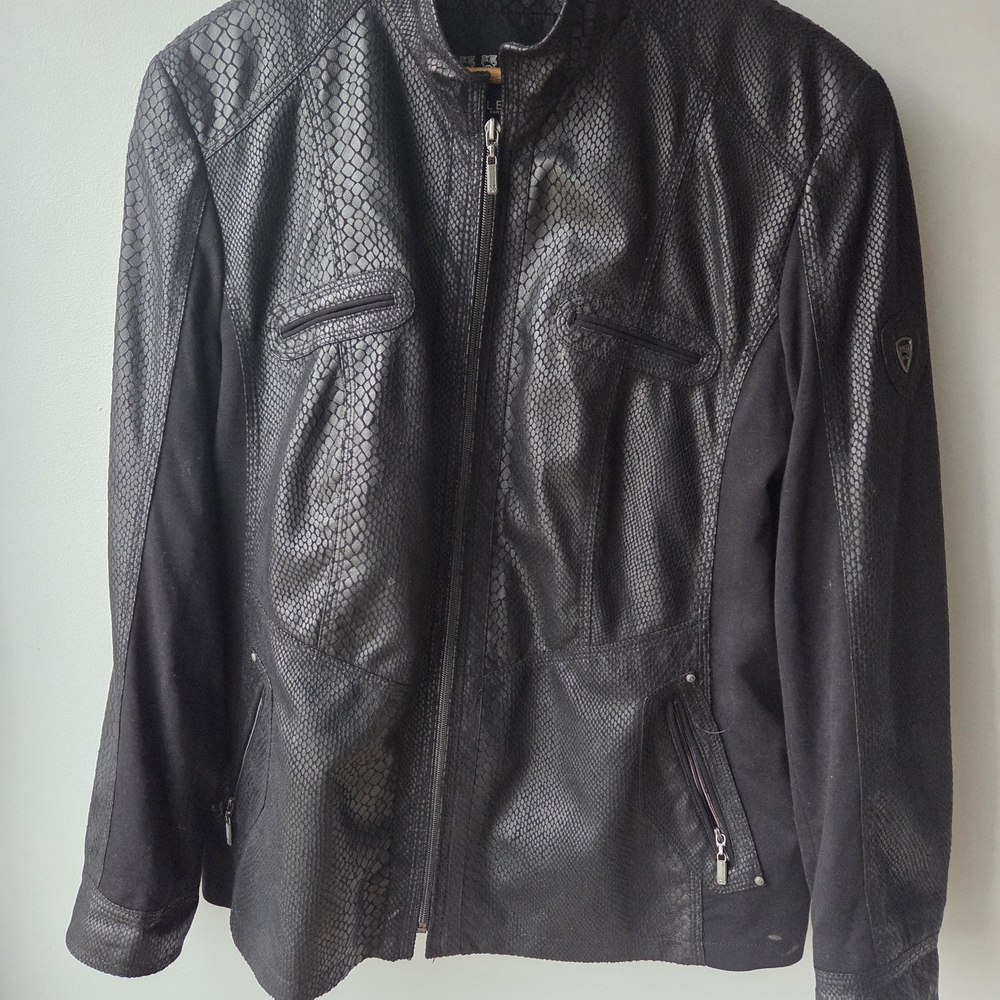 Women's Black Snake Print Jacket